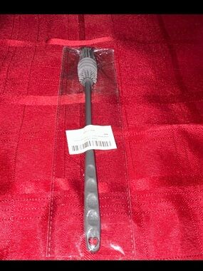 Gray Silicone Bottle Brush - Durable Home Cleaning Tool
